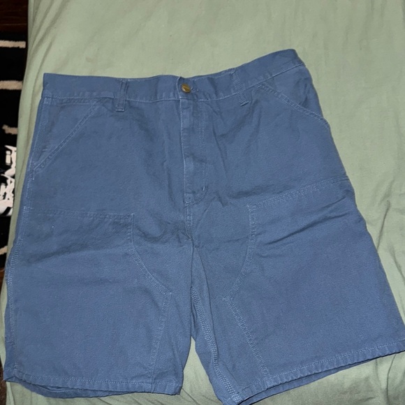Blue Carhartt WIP Double knee shorts - Picture 6 of 6